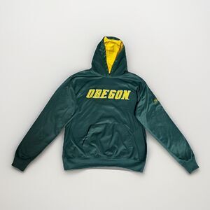 Stadium Athletics Oregon Ducks Hoodie Mens XL Green and Yellow